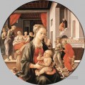 聖母と子供 そして聖アンナの生涯からの場面 ルネサンス フィリッポ・リッピ